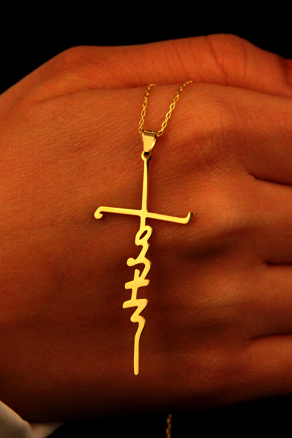 Wholesale Golden Alloy Faith Letters PENDANT Necklace 
