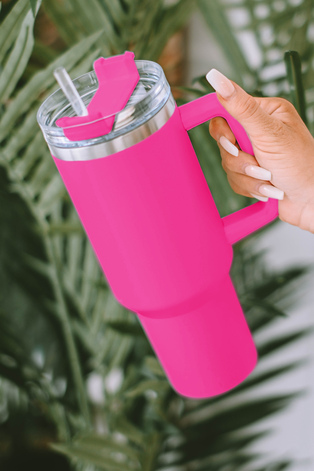Wholesale Rosy 304 Stainless Steel Double Insulated Tumbler MUG With Straw