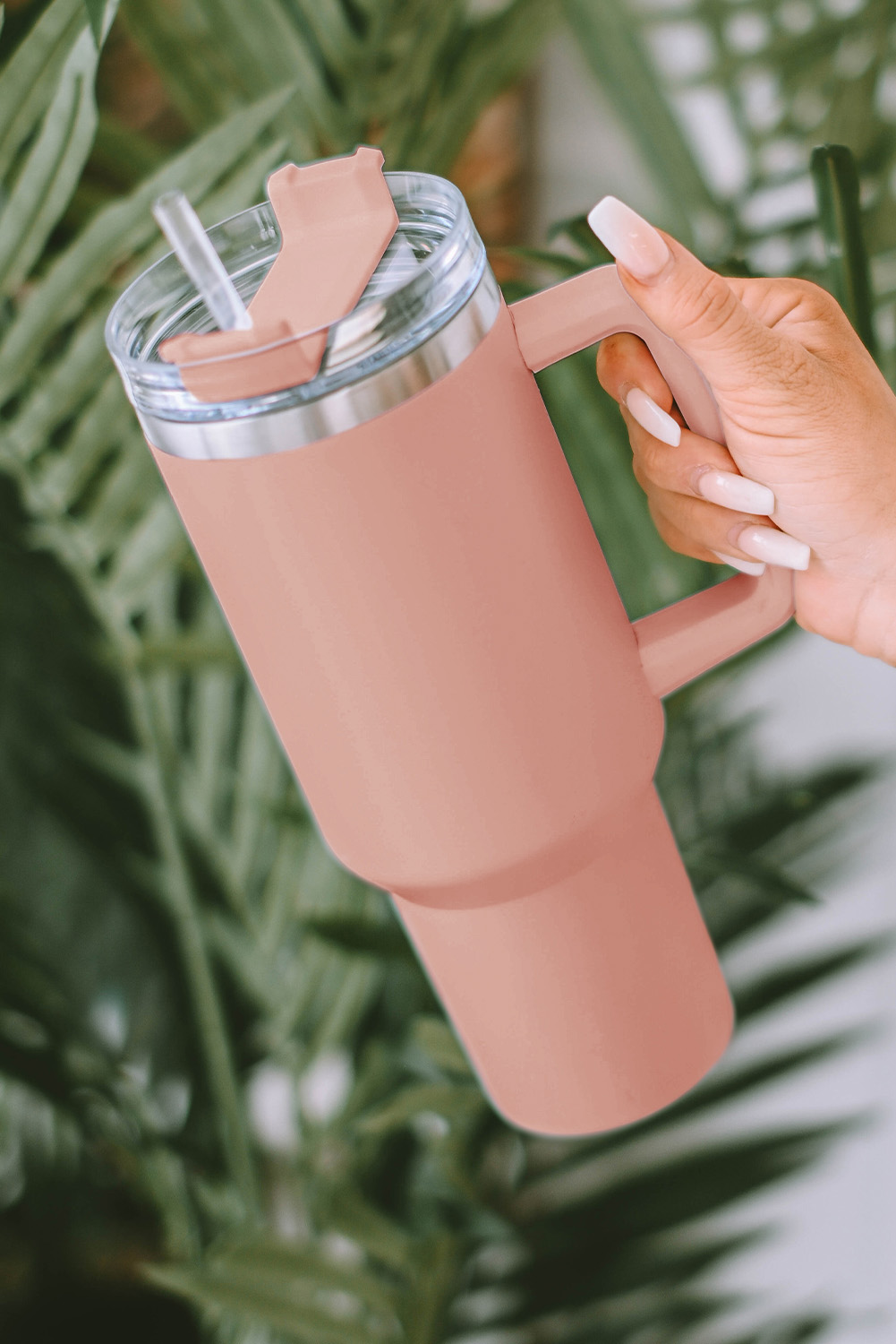 Wholesale Pink 304 Stainless Steel Insulated Tumbler MUG With Straw