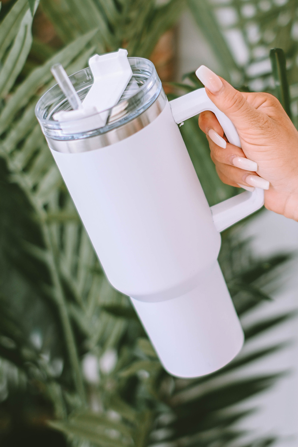 Wholesale White 304 Stainless Steel Insulated Tumbler MUG with Straw