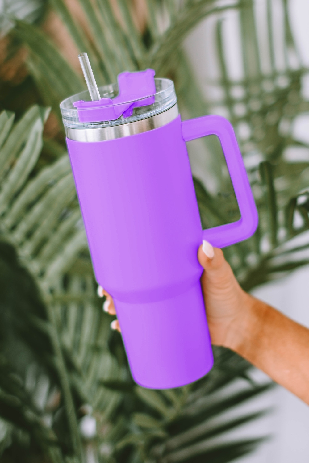 Wholesale Purple 304 Stainless Steel Insulated Tumbler MUG With Straw