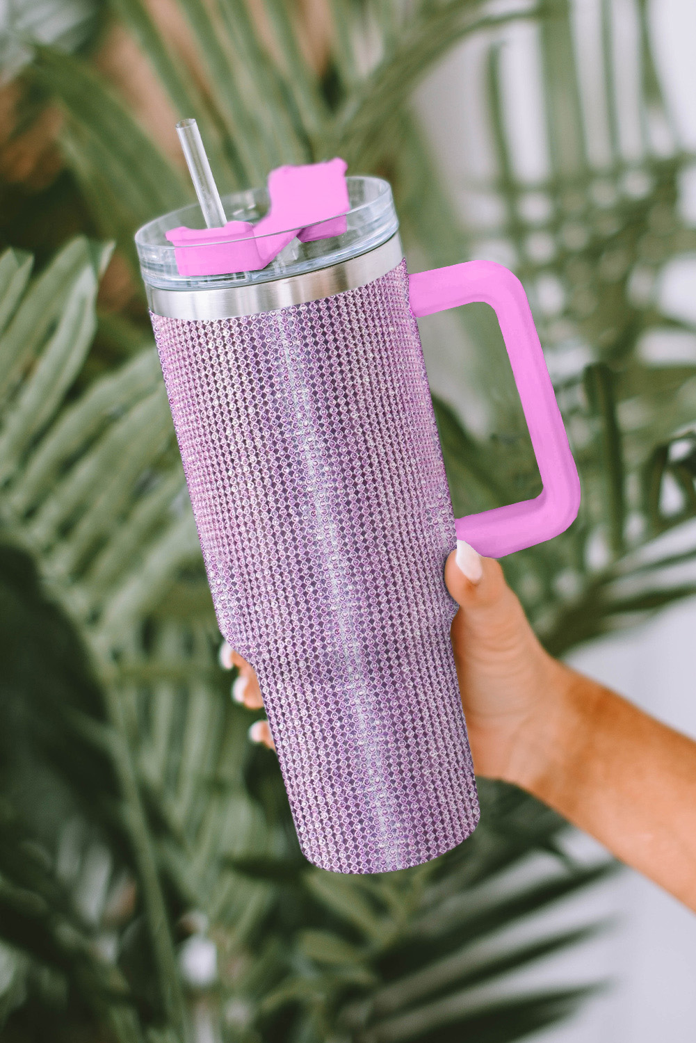 Dropshipping Purple 40oz Diamond PAINT Stainless Steel Double-layer Insulated Cup