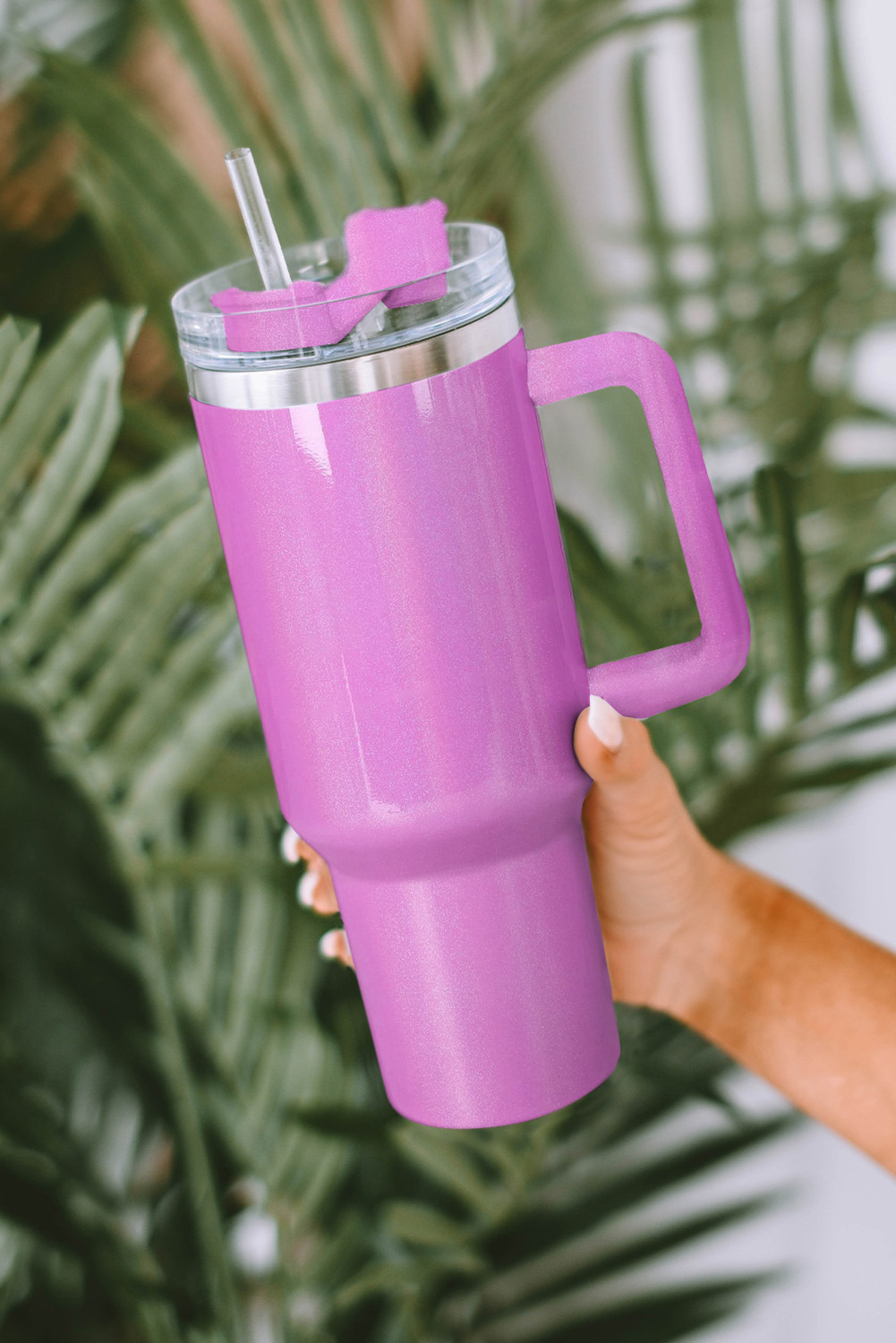 Dropshipping Purple 40Oz Rainbow PAINT Stainless Steel Tumbler Cup