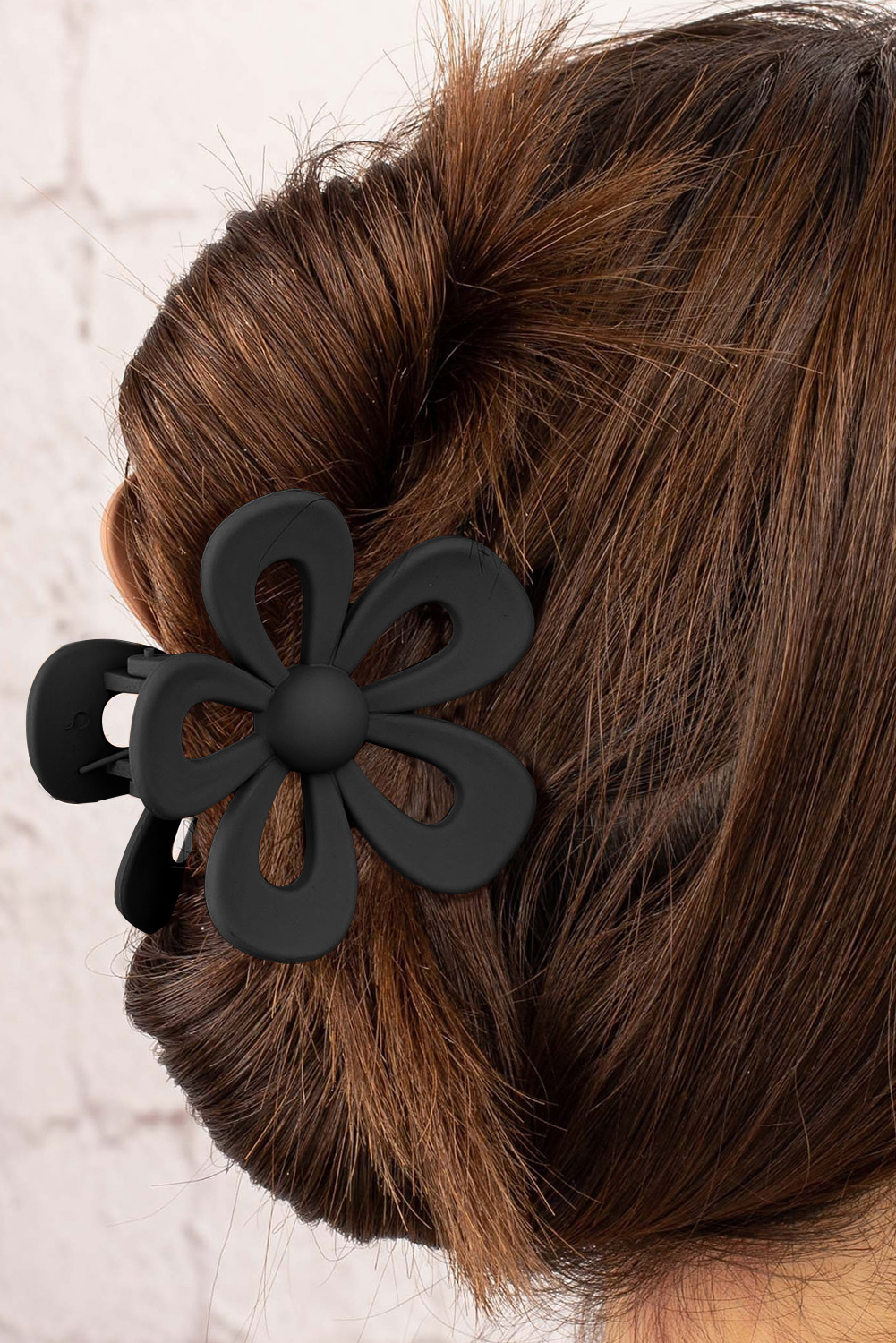 Shewin Wholesale Fashion Black Sweet Hollowed Flower Shape Claw Clip