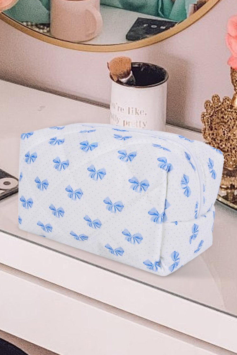 bow makeup bags whole sale