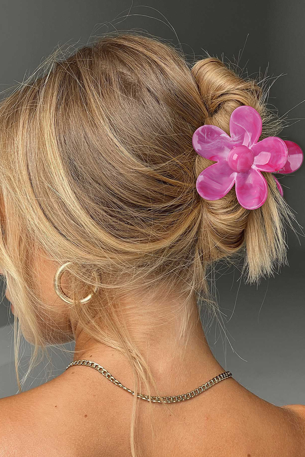 Bonbon Flower Shape Hair Claw Clip
