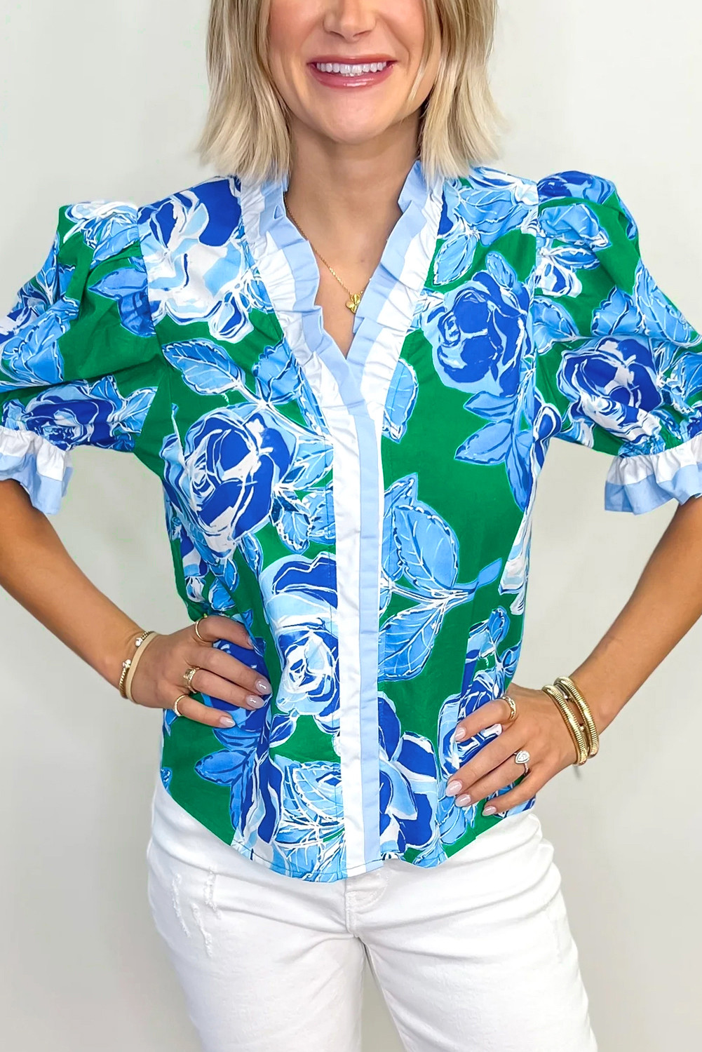 wholesale pop of color blouses