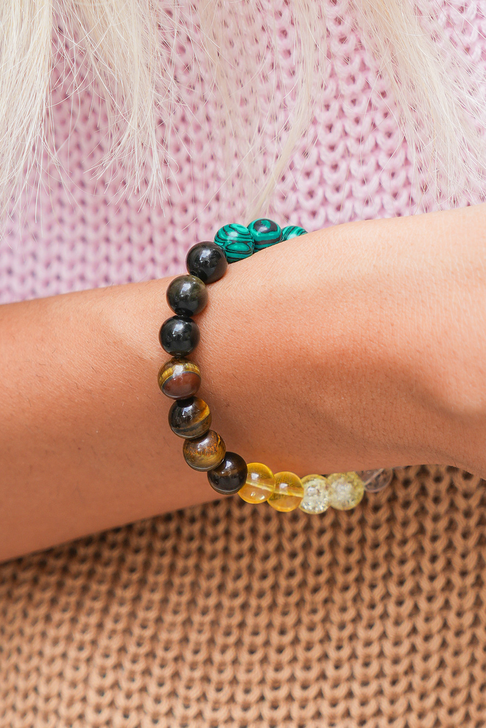 Canton Vintage Prosperity Wealth Crystal Bracelet