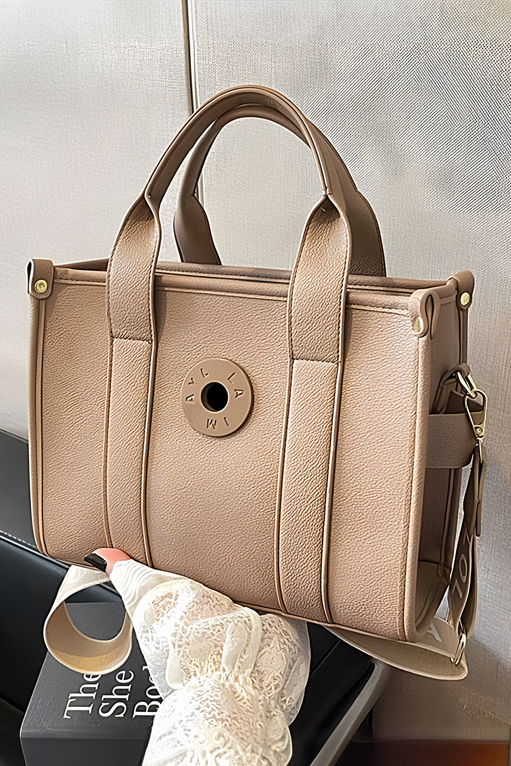Shewin Wholesale Elegant COFFEE Large Capacity Crossbody Bag