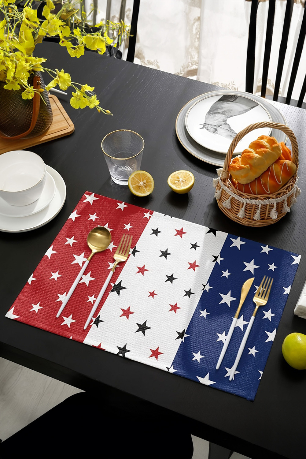 Dark Blue 4th of July Independence Day Placemat