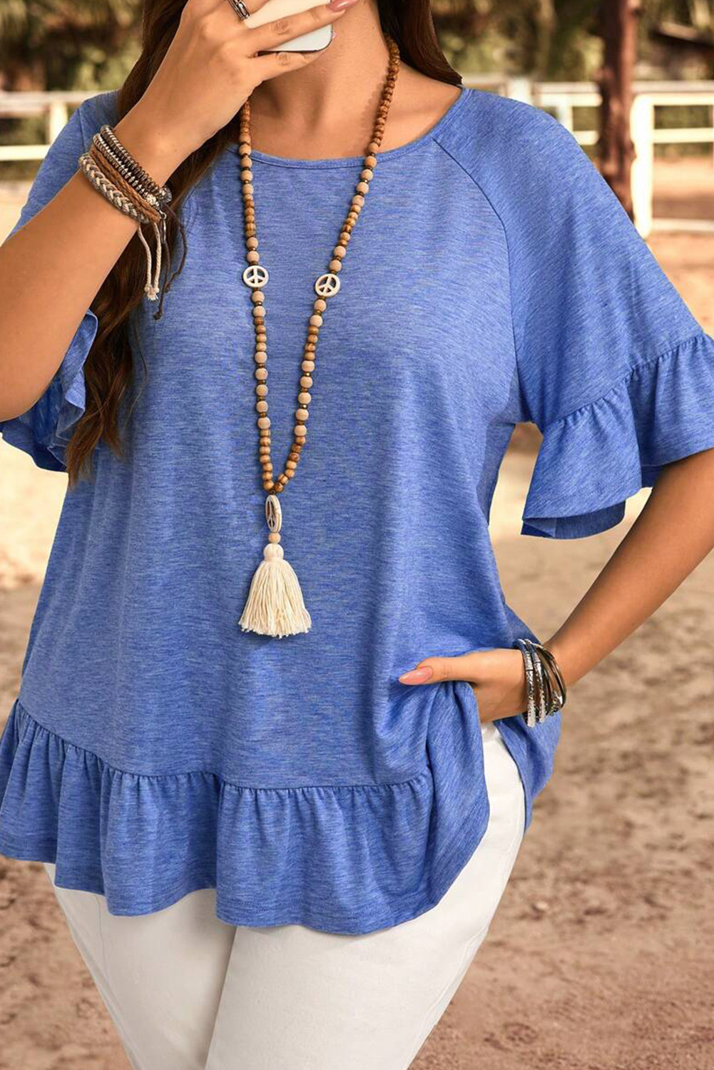 ruffle blouses in bulk