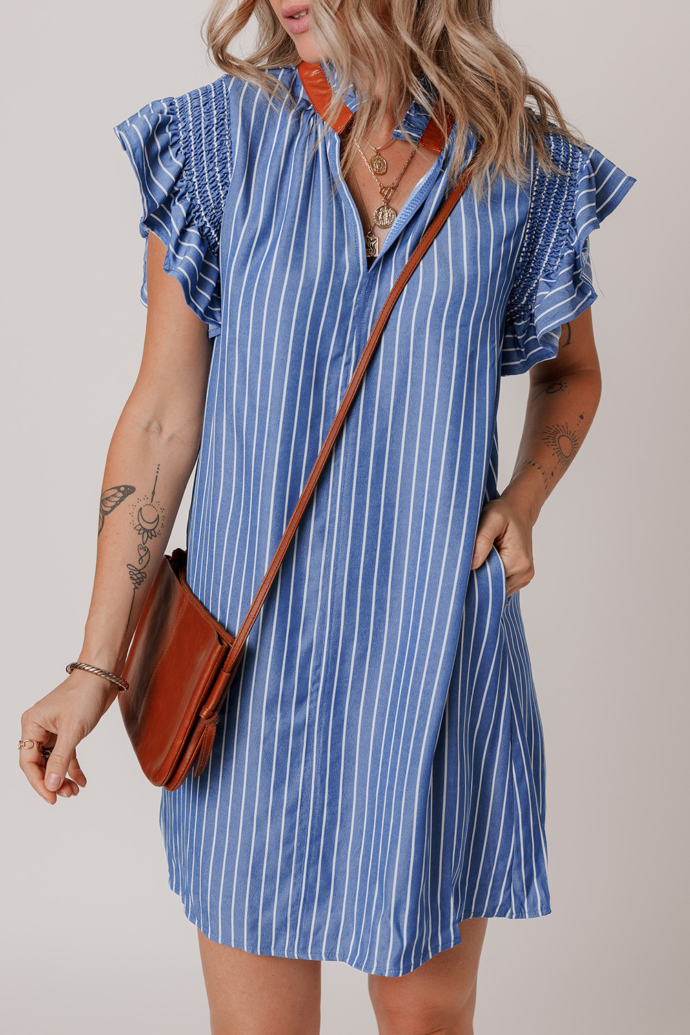 striped mini dresses vendor