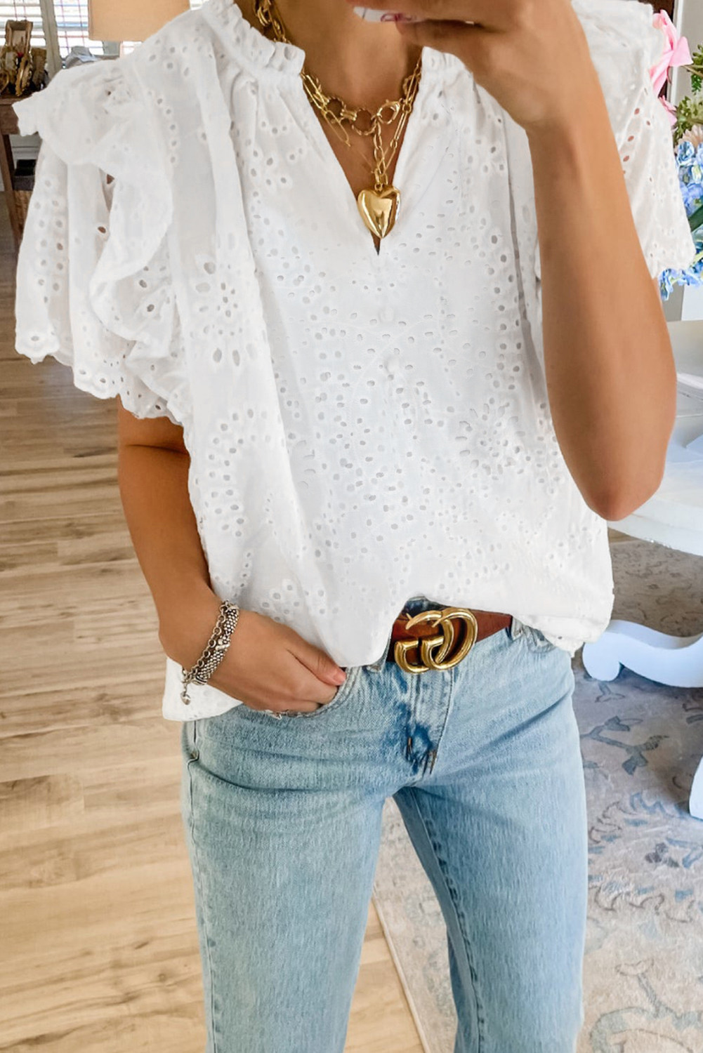 flutter sleeve blouses bulk