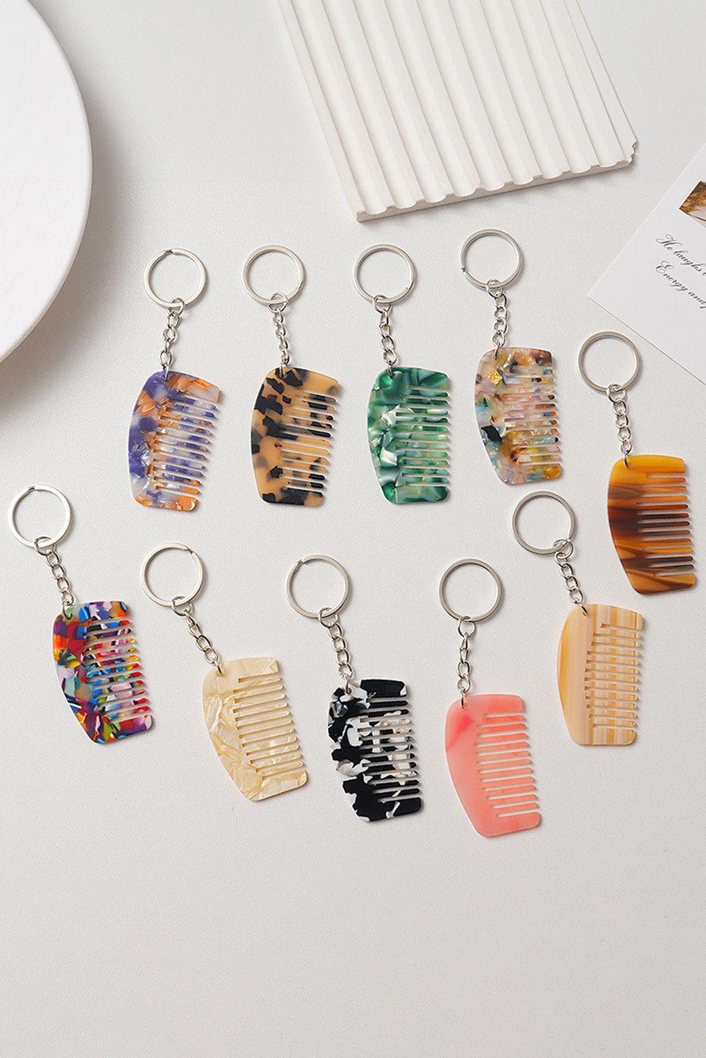 Thai Curry Hair Comb Pendant Keychain