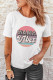White Mama Shirt Rolled Up Sleeve MAMA Vibes Print Graphic Tee