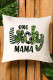 Beige ONE Lucky MAMA Pattern Cushion Cover