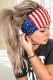 Multicolor Casual American Flag Stars and Stripes Head Band