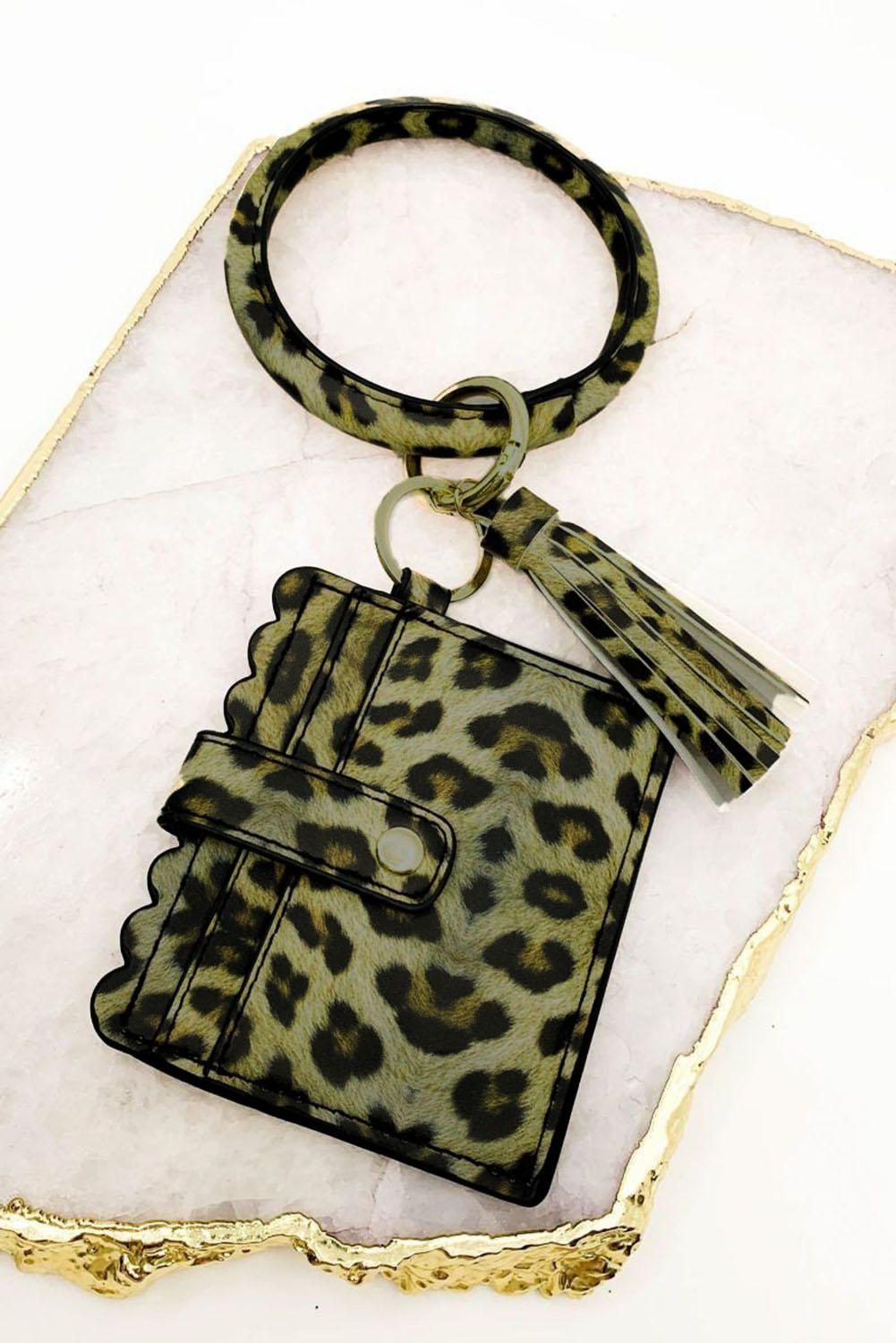 New arrivals 2023 Leopard Tassel Keychain and WALLET