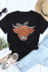 Black Cowgirl Shirt Short Sleeve Crewneck Graphic Tee