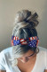 Multicolor Casual American Flag Knotted Hairband