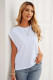 Samarreta blanca d'estiu casual per a dona