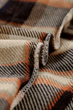 Brown Plaid Button Up Long Sleeve Flannel Shacket