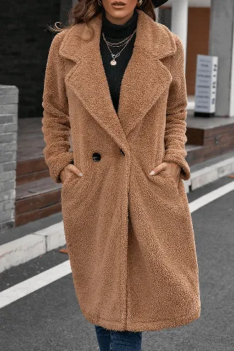 Lapel Plush Coat