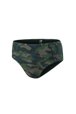 Green Camouflage Print Halter Backless Tankini Swimsuit