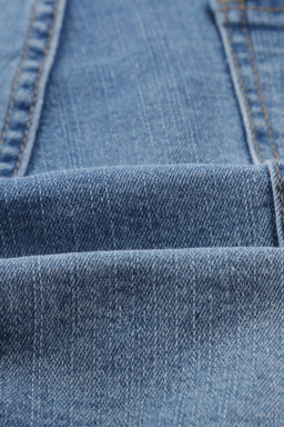 Light Blue Vintage Faded Distressed Jean Shorts