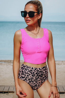 leopard tankini set