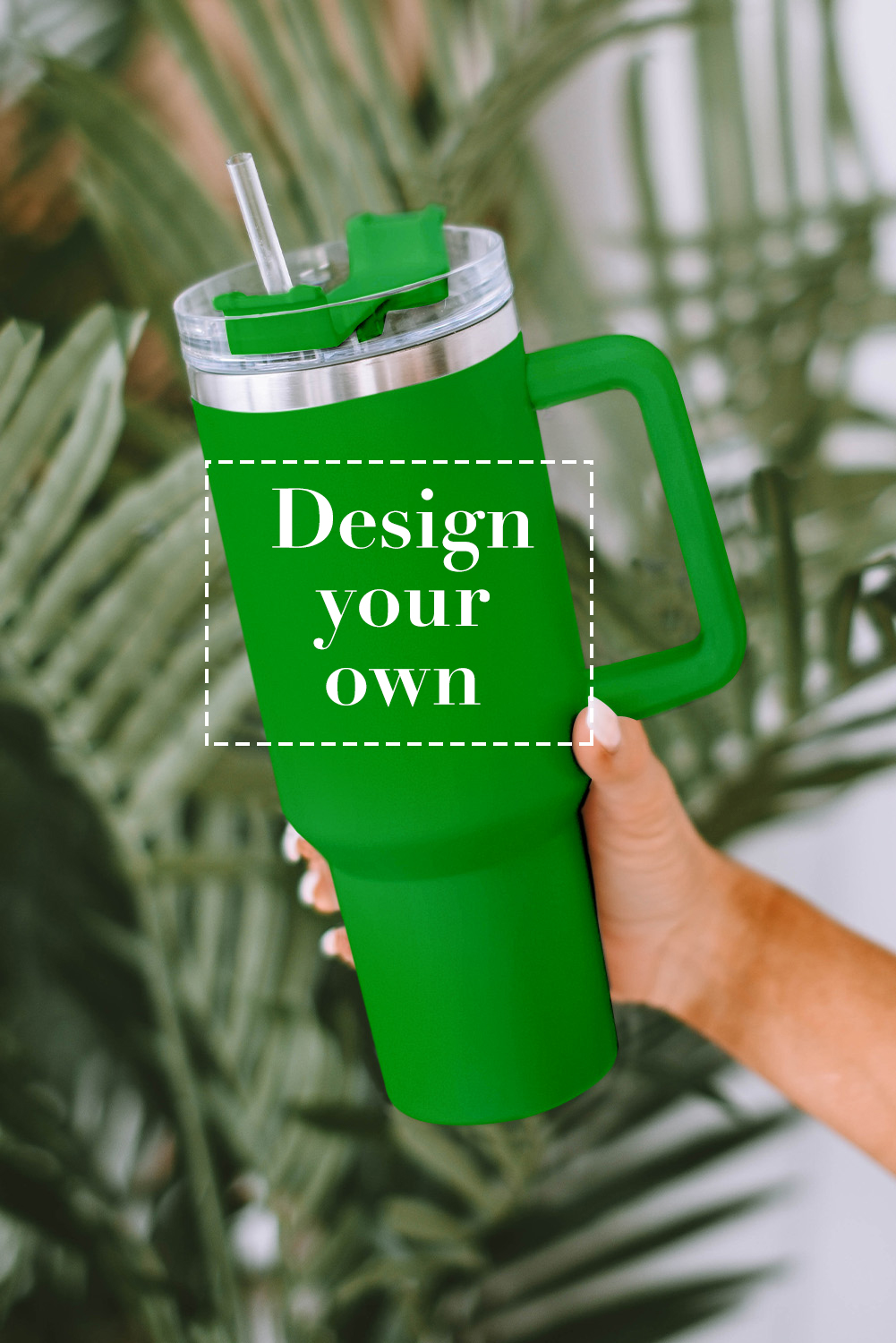 Wholesale Green 304 Stainless Steel Insulated Tumbler MUG With Straw
