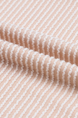 Black Ribbed Color Block Long Sleeve Top