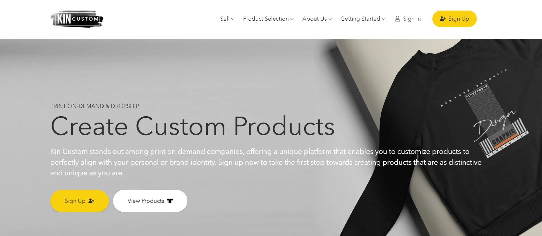 Custom Clothing Dropshipping Supplier - Kin Custom