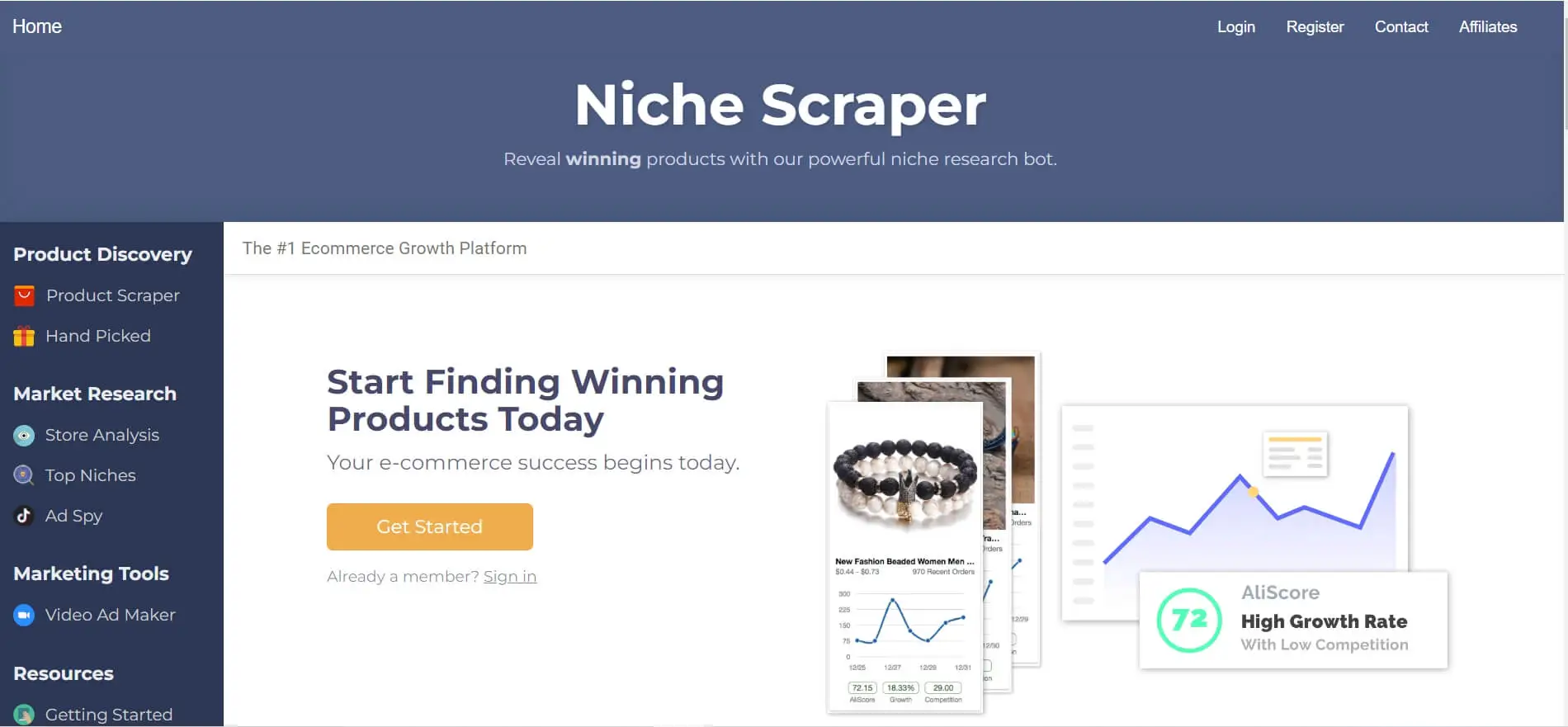 Dropshipping Product Research Tool - Niche Scraper