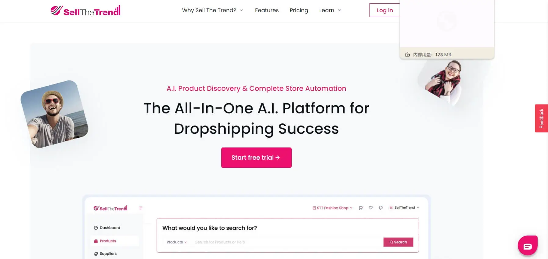 Dropshipping Product Research Tool - Sell The Trend