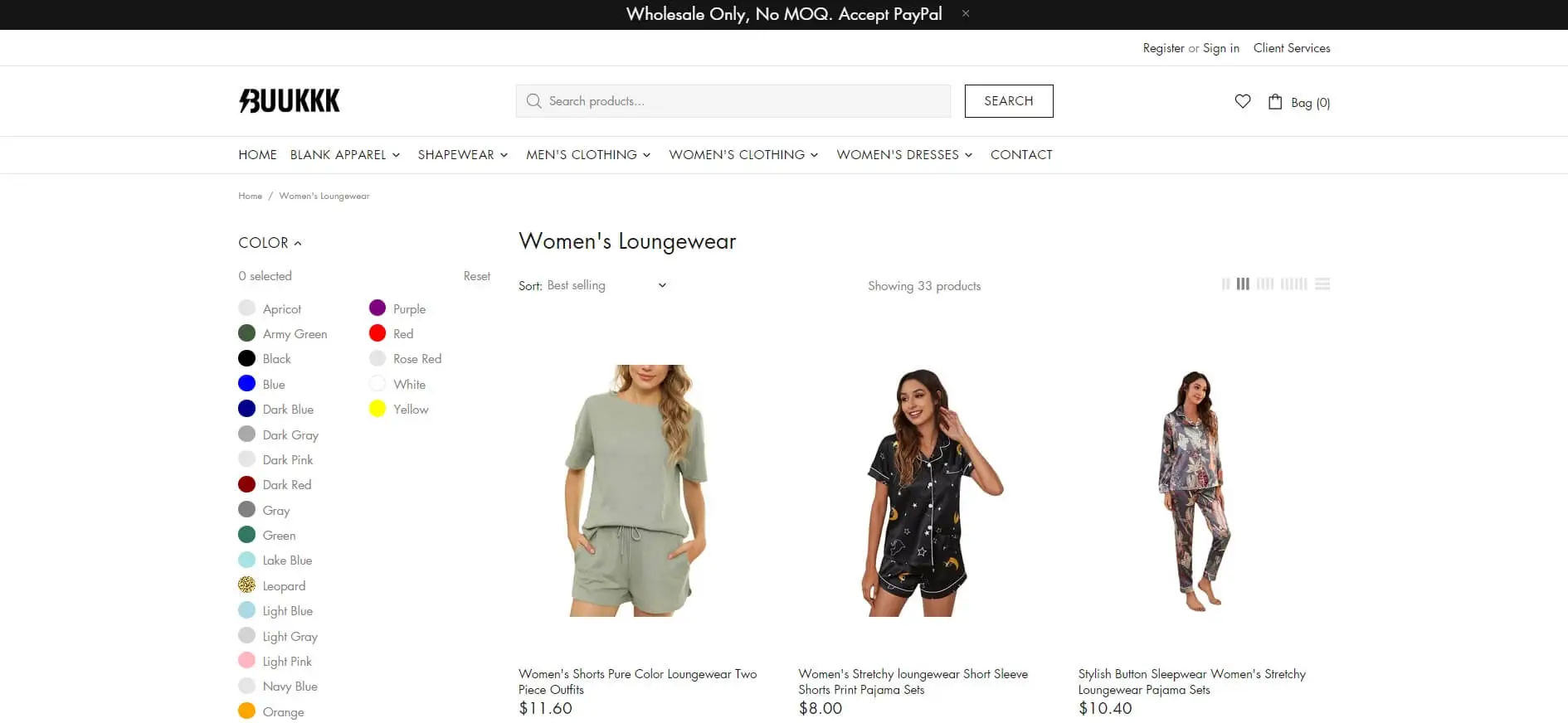 Loungewear Manufacturer - Buukkk