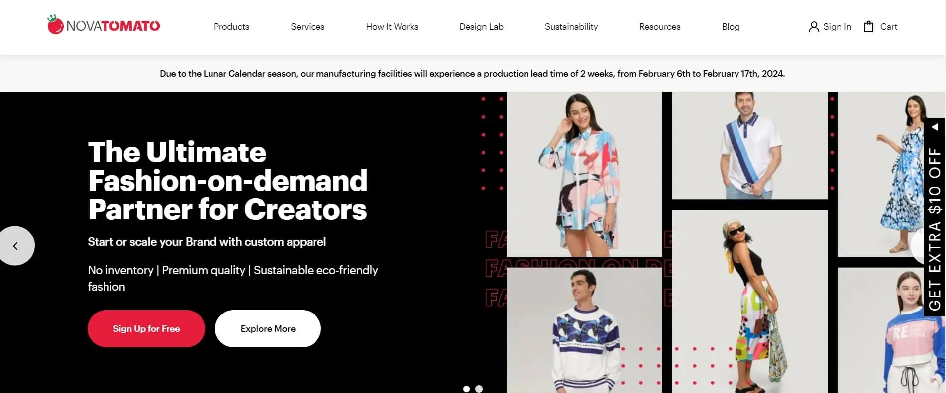Custom Clothing Dropshipping Supplier - Novatomato