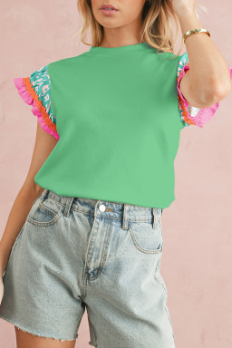 floral sleeve blouses supplier