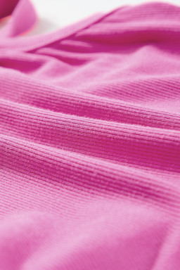 Bonbon Athletic Ribbed Knit Cropped Cami Top