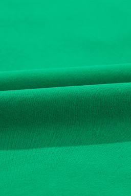 Green Lucky Letter Embroidery Print Drop Sleeve Sweatshirt