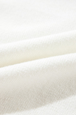 White Tinsel Christmas Tree Puff Short Sleeve Sweater