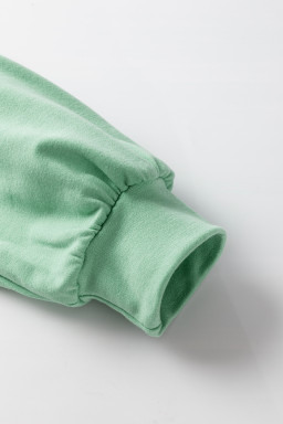 Pink Colorblock Stitching Irregular Hem Long Sleeve Top