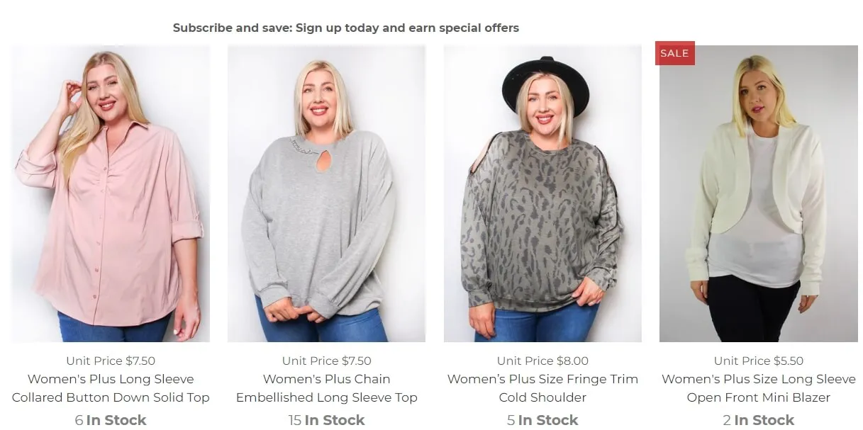 Plus Size Clothing Vendor - Good Stuff Apparel