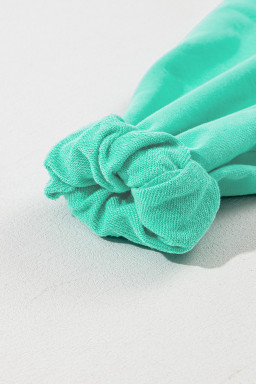 Aruba Blue Kangaroo Pocket Half Zipper Oversized Hoodie