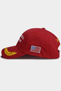 Jurassic Gold MAKE AMERICA GREAT AGAIN Flag Embroidered Baseball Hat