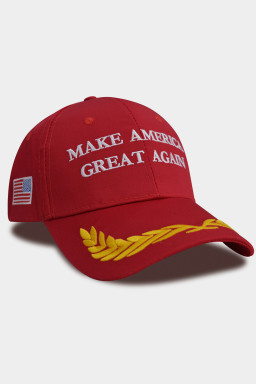 Jurassic Gold MAKE AMERICA GREAT AGAIN Flag Embroidered Baseball Hat