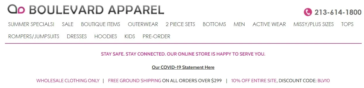 Faire Alternative Supplier - Boulevard Apparel