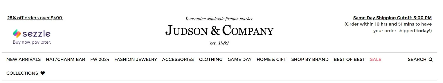 Faire Alternative Supplier - Judson & Company