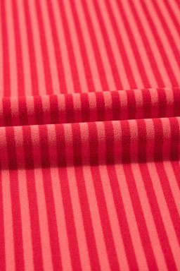 Orange Stripe Plus Size Drop Shoulder Long Sleeve Top