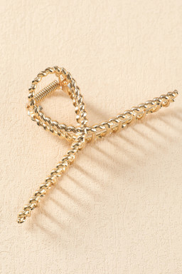 Gold Twist Loop Large Hair Claw Clip